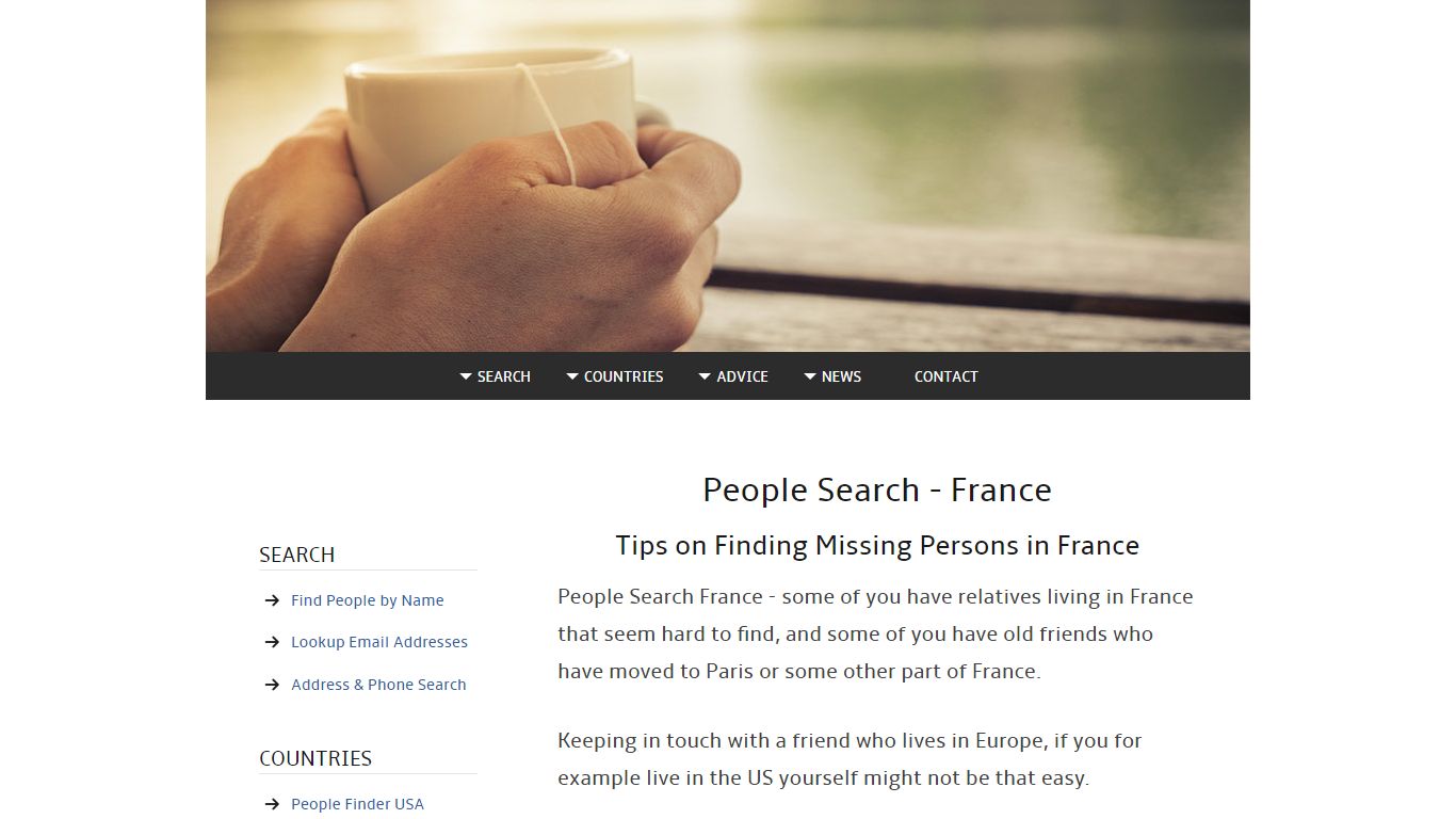 People Search France - PeopleFinderAdvice.com